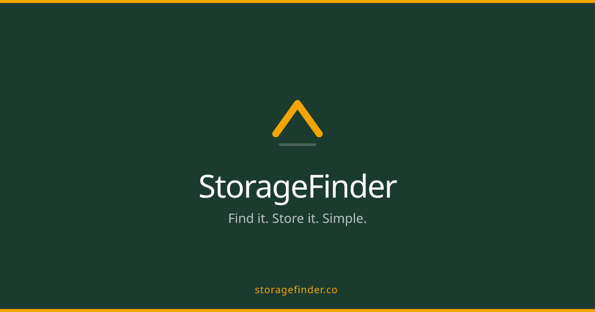 StorageFinder | Find It. Store It. Simple.